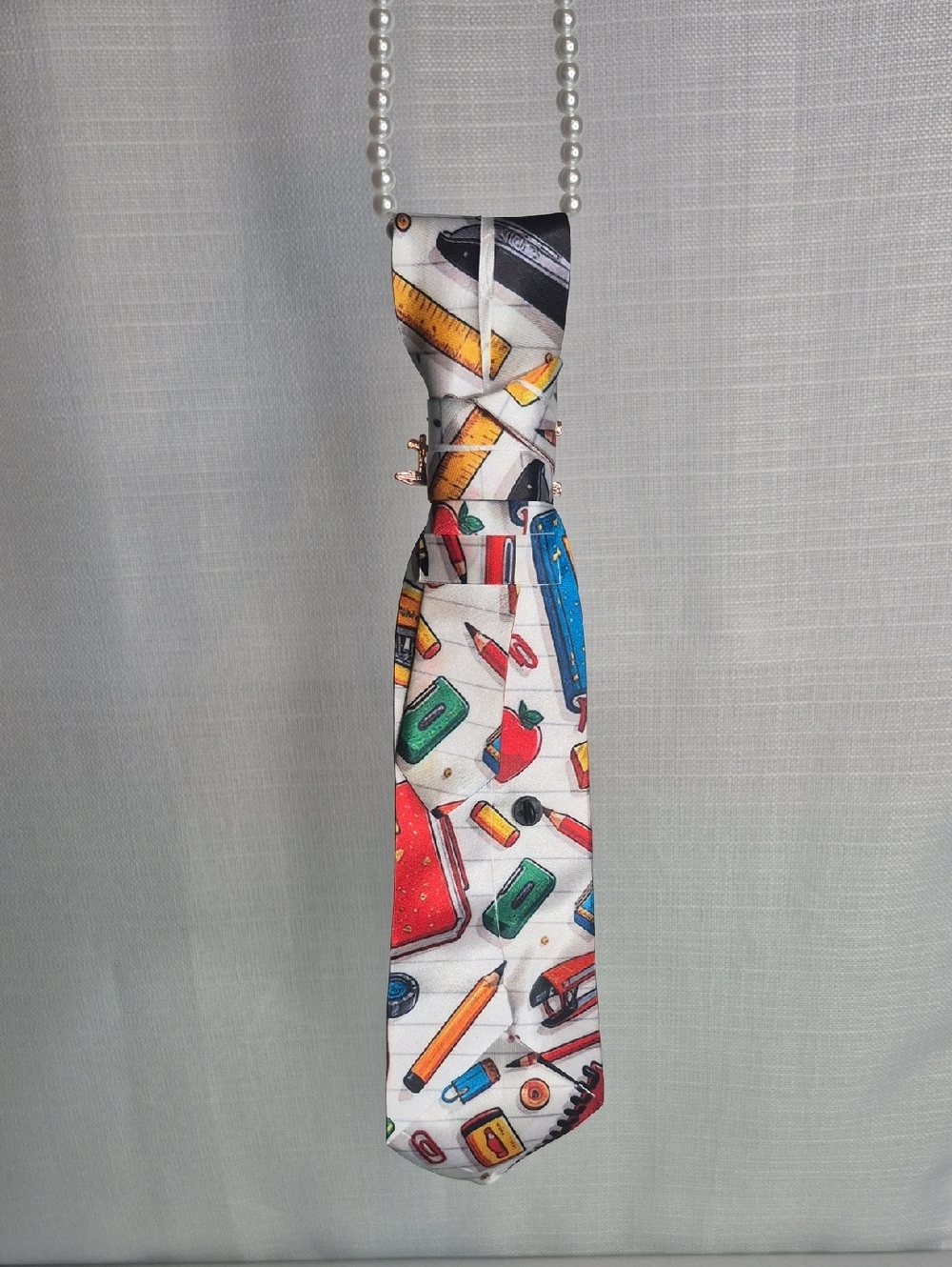 Handcrafted Luxury Fashion Necktie Necklace 📿 (THE TEACHER'S PET) - Picture 11 of 13